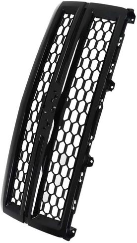 Glossy Black Front Grille Compatible with 2014 2015 Chevrolet Silverado 1500 in Kuwait