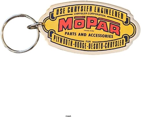 Mopar Keychain 3-Pack – Vintage Yellow, Classic Red/White/Blue Pentastar, and Blue Omega M Logos – Acrylic Key Ring Set for Car Enthusiasts – Officially Licensed – Made in USA in Saudi Arabia