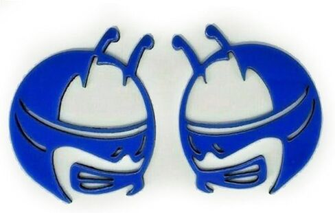 Pair BEE Head Emblems fits Challenger Charger Fender Badge (Matte Black) in Saudi Arabia