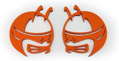 Pair BEE Head Emblems fits Challenger Charger Fender Badge (Matte Black) in Saudi Arabia
