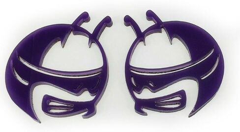 Pair BEE Head Emblems fits Challenger Charger Fender Badge (Matte Black) in Saudi Arabia