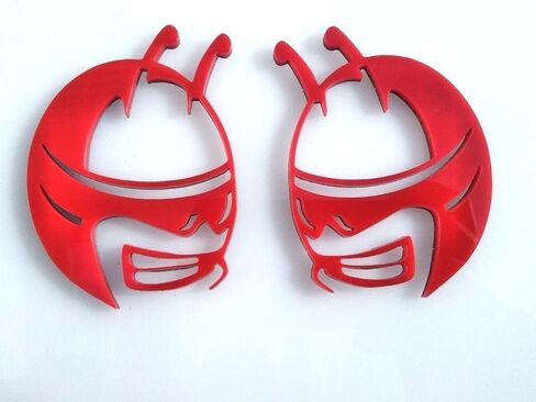 Pair BEE Head Emblems fits Challenger Charger Fender Badge (Matte Black) in Saudi Arabia
