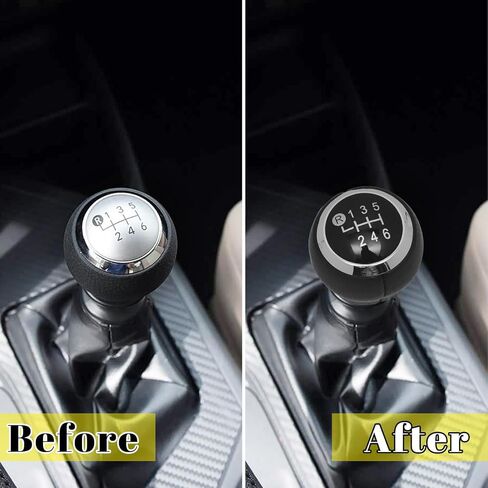 مقبض ناقل الحركة رامويل متوافق مع Toyota RAV4 4th 2013 2014 2015 2016 2017 2018 مقبض ناقل الحركة الأوتوماتيكي للسيارات، مقبض ناقل الحركة البديل للرأس (نسيج ألياف الكربون الأسود) in Kuwait