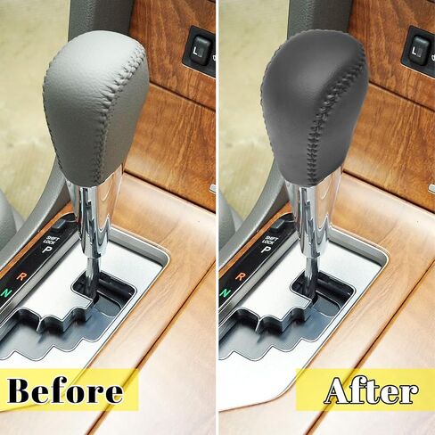 ramuel Gear Shift Knob Compatible with Toyota RAV4 4th 2013 2014 2015 2016 2017 2018 Automotive Automatic Transmission Handle, Replacement Head Shifter Knob (Black Carbon Fiber Texture) in Saudi Arabia