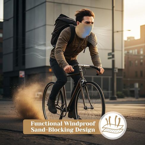 Cuffbow 3-pack Ear-hook Face Mask & Neck Warmer, Half Ski Mask for Windproof Thermal Neck Good for Outdoor Activities in Kuwait