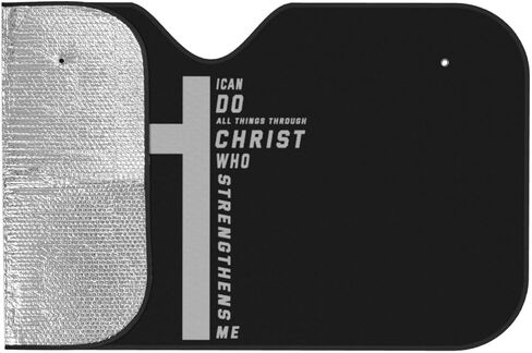 Generic Car Windshield Sunshade, Foldable Sun Visor, Religious Christian Faith Jesus 7, UV Ray Protector, Universal/Standard Size, Medium in Saudi Arabia