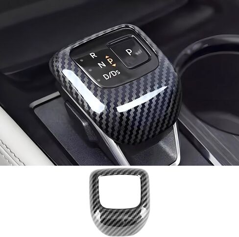 Car Center Console Gear Shift Panel Trim Cover Only for 2021-2026 Nissan Rogue SV/Rock Creek/SL/Platinum [Not for Nissan Rogue S] Auto Interior Decorations Accessories Carbon Fiber Style Kit in Saudi Arabia