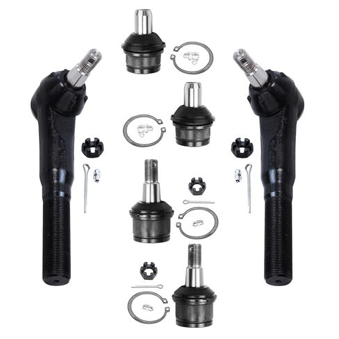 ديترويت المحور - طقم التعليق الأمامي RWD لـ Ford 99-07 F-250 F-350 Super Duty 00-05 Excursion، 4 مفاصل كروية سفلية علوية 2 قضبان ربط خارجية 2000 2001 2002 2003 2004 2005 استبدال in Saudi Arabia