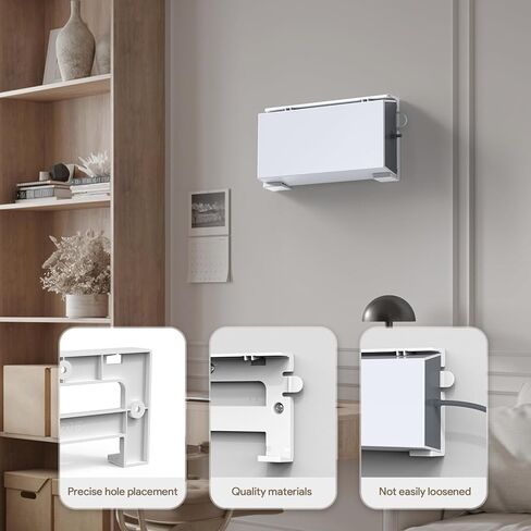 حامل StarLink للجدار - حامل دعامات حماية جهاز التوجيه Starlink Gen3 لجهاز التوجيه Star Link Mesh V3، توفير مساحة سلامة الإشارة، مجموعة Starlink Internet Kit Satellite ABS حامل جدار الاستقرار in Kuwait