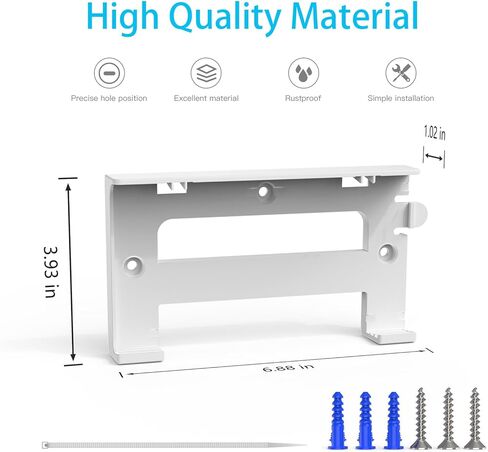حامل StarLink للجدار - حامل دعامات حماية جهاز التوجيه Starlink Gen3 لجهاز التوجيه Star Link Mesh V3، توفير مساحة سلامة الإشارة، مجموعة Starlink Internet Kit Satellite ABS حامل جدار الاستقرار in Kuwait