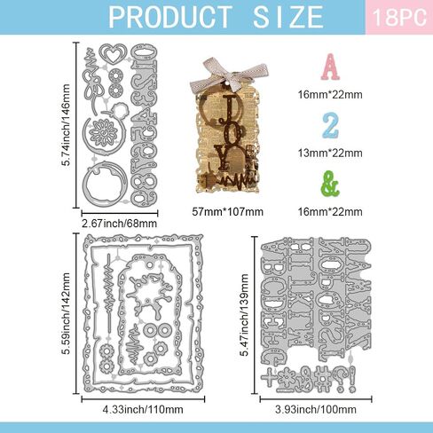 GLOBLELAND Irregular Label Frame Cutting Dies for Card Making Metal Die Cuts Bookmark Frame Cutting Dies Templates for Scrapbooking Journal Embossing Paper Craft Decor in Saudi Arabia
