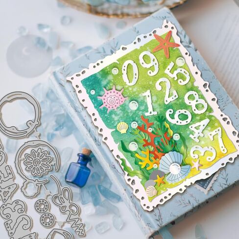 GLOBLELAND Irregular Label Frame Cutting Dies for Card Making Metal Die Cuts Bookmark Frame Cutting Dies Templates for Scrapbooking Journal Embossing Paper Craft Decor in Saudi Arabia