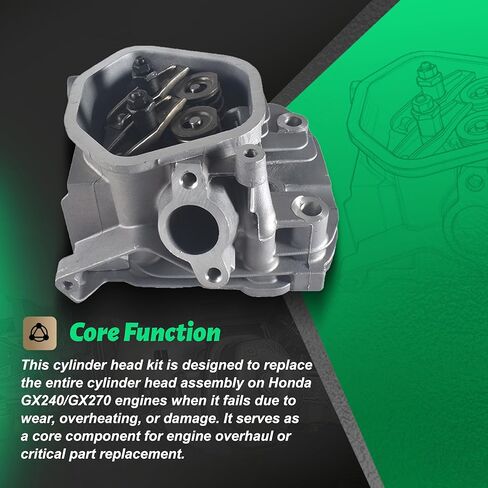 Cylinder Head fit for Honda GX160 GX200 GX220, for Coleman CT200 CT200U Lawn Mower Engine in Saudi Arabia