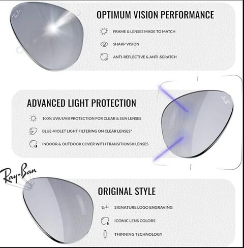 نظارات شمسية Ray-Ban RB3539 ERIKA معدنية مستقطبة على شكل فانتوس مع مجموعة أدوات النظارات - وسادات أنف قابلة للتعديل - نظارات شمسية كلاسيكية مثالية للارتداء الرسمي والعادي in Kuwait