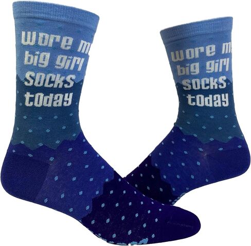 Crazy Dog T-Shirts Women's Swearing Helps Socks Funny Curse Word Naughty Sarcastic Flowers Footwear in Kuwait