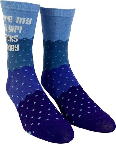 Crazy Dog T-Shirts Women's Swearing Helps Socks Funny Curse Word Naughty Sarcastic Flowers Footwear in Kuwait
