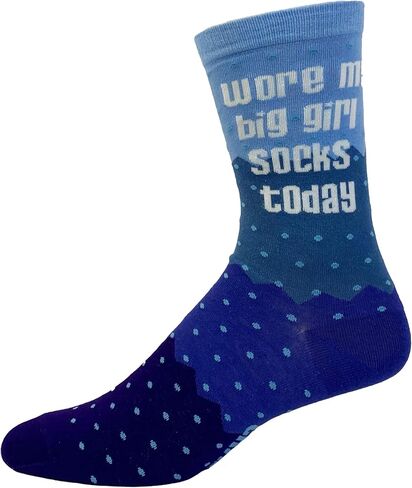 Crazy Dog T-Shirts Women's Swearing Helps Socks Funny Curse Word Naughty Sarcastic Flowers Footwear in Kuwait