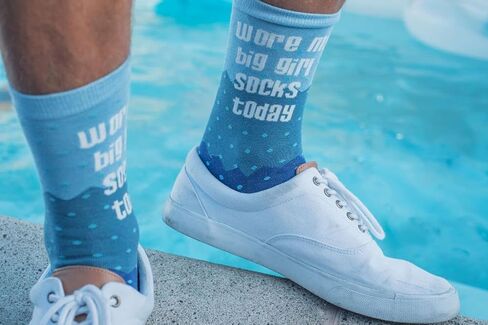 Crazy Dog T-Shirts Women's Swearing Helps Socks Funny Curse Word Naughty Sarcastic Flowers Footwear in Kuwait