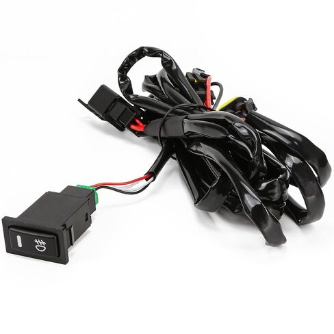 Fog Light Wiring Kit LED Switch 12V Universal Car On/Off Harness Relay Lamp for Car Auto Truck Road Socket Wire Connector with 40A Fuse in Saudi Arabia