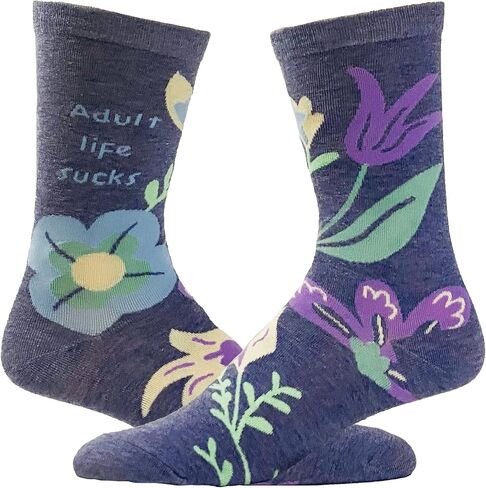 مجنون الكلب تي شيرت المرأة الشتائم يساعد الجوارب مضحك لعنة كلمة شقي الساخرة الزهور الأحذية in Kuwait