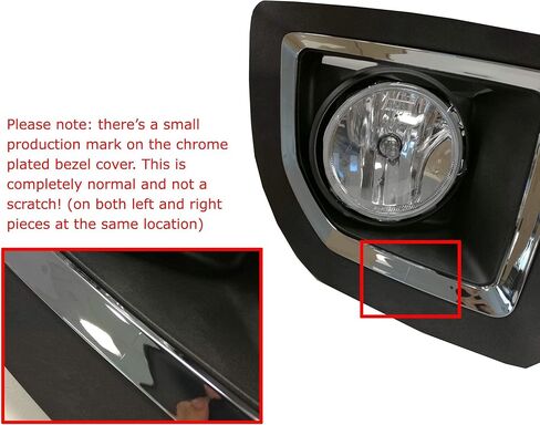 iJDMTOY White LED Pod Light Fog Lamps Compatible with 2015-19 GMC Sierra 2500 3500 HD, Includes 20W High Power LED Cubes, Foglight Bezel Covers, Fog Location Mounting Brackets & Switch Wiring in Saudi Arabia