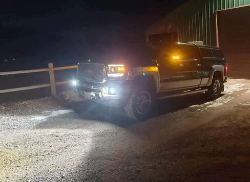 iJDMTOY White LED Pod Light Fog Lamps Compatible with 2015-19 GMC Sierra 2500 3500 HD, Includes 20W High Power LED Cubes, Foglight Bezel Covers, Fog Location Mounting Brackets & Switch Wiring in Saudi Arabia