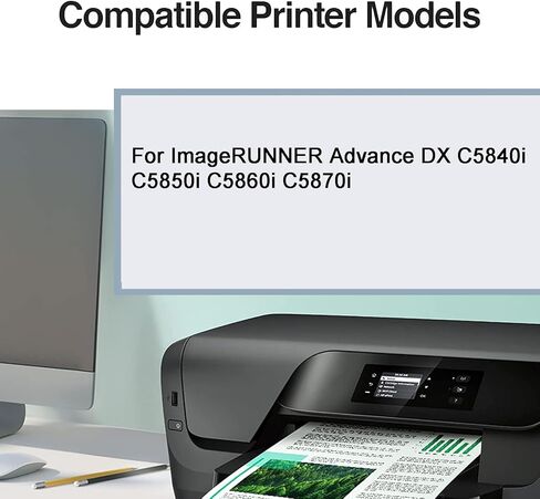 استبدال خرطوشة الحبر لطابعة GPR-61 GPR61 المتوافقة مع Canon ImageRUNNER Advance DX C5840i C5850i C5860i C5870i، إنتاجية عالية 26000 صفحة، مع رقاقة (سماوي) in Kuwait