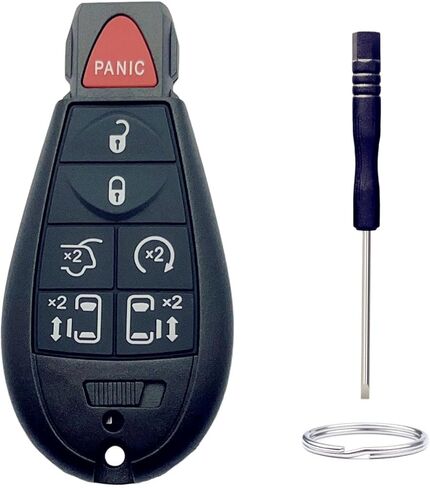 استبدال غطاء مفتاح فوب لسيارة جيب/كرايسلر/2008-2015 دودج رام 1500 2500 3500 شاحنة 4 أزرار دخول السيارة بدون مفتاح للتحكم عن بعد غطاء حافظة مفتاح فوب (4 أزرار-B) in Kuwait
