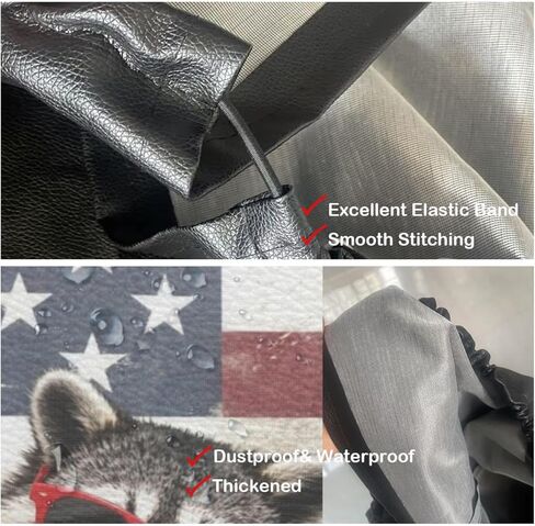 18 Inch Little Raccoon American Flag Leather Spare Tire Cover with Backup Camera Hole Universal Wheel Protector for Wrangler Jl SUV Rv Trailer Camper Truck in Saudi Arabia