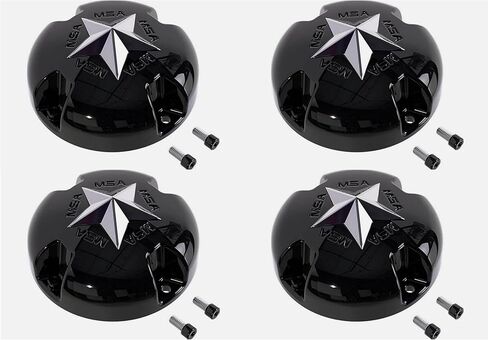 MSA Off-Road Wheels Gloss Black Wheel Center Cap M38-M12 MSA-Cap 4PCS in Saudi Arabia