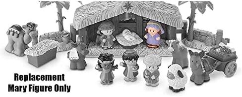 Replacement Part for Fisher-Price Little People Nativity Playset ~ J2404 ~ Nativity Bible Story - Replacement Mother Mary Figure in Saudi Arabia