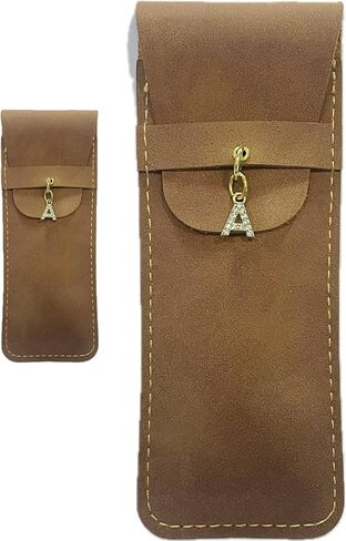 Personalized Initial PU Suede Pen Pouch - Office and Professional Storage Accessory, Ideal Gift for Coworkers (Y) in Saudi Arabia