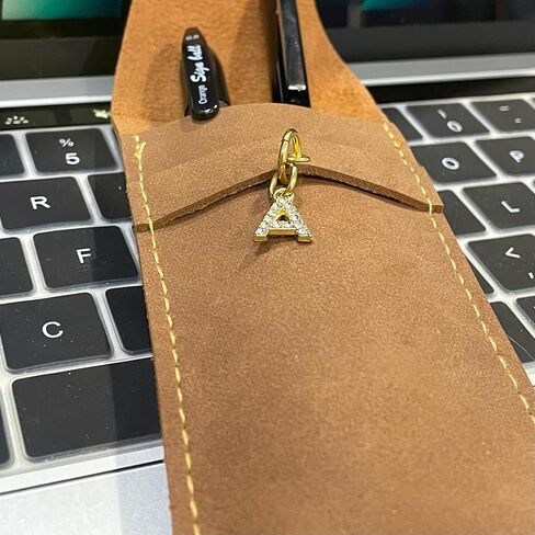 Personalized Initial PU Suede Pen Pouch - Office and Professional Storage Accessory, Ideal Gift for Coworkers (Y) in Saudi Arabia