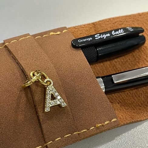 Personalized Initial PU Suede Pen Pouch - Office and Professional Storage Accessory, Ideal Gift for Coworkers (Y) in Saudi Arabia