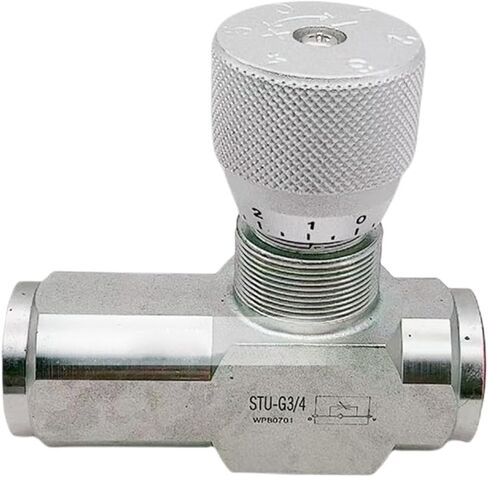 Hydraulic Two-Way Throttle Valve Throttle Valve G1/4 G3/8 Hydraulic Cylinder Bidirectional Speed Regulation Tube(G3-4) in Saudi Arabia