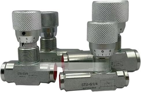 Hydraulic Two-Way Throttle Valve Throttle Valve G1/4 G3/8 Hydraulic Cylinder Bidirectional Speed Regulation Tube(G3-4) in Saudi Arabia