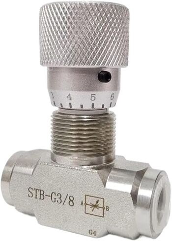 صمام خانق هيدروليكي ثنائي الاتجاه 1 قطعة STB G1/2 G1/4 G3/8 صمام هيدروليكي مقيد التدفق التحكم في الفولاذ الكربوني (G1-2) in Kuwait