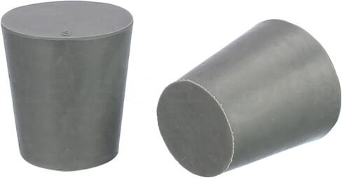 CleverDelights Rubber Stoppers — Size 6 — 5 Pack — 26mm x 32mm x 25mm Long — Gray Solid Plug #6 in Saudi Arabia