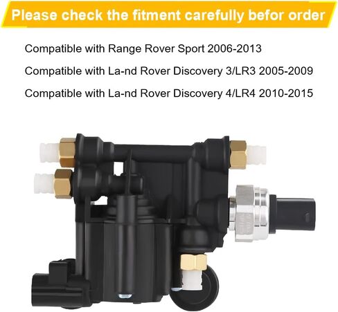 JDMON Air Suspension Valve Block Supply متوافق مع Land Rover LR3 2005-2009، LR4 2010-2013، Range Rover Sport 2006-2013 يستبدل RVH000046 RVH000070 in Saudi Arabia