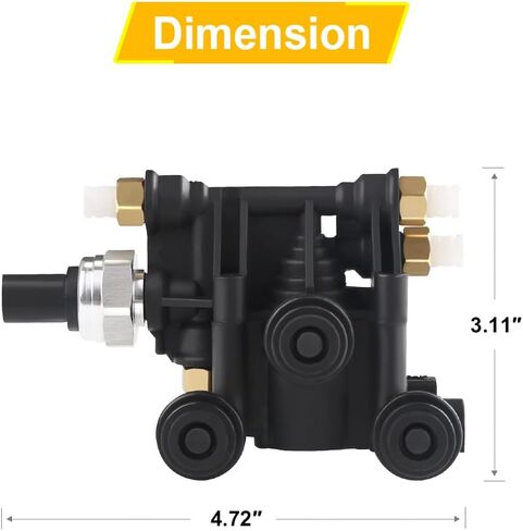JDMON Air Suspension Valve Block Supply متوافق مع Land Rover LR3 2005-2009، LR4 2010-2013، Range Rover Sport 2006-2013 يستبدل RVH000046 RVH000070 in Saudi Arabia