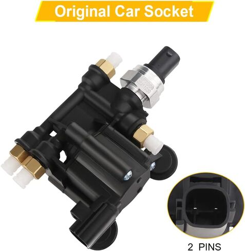 JDMON Air Suspension Valve Block Supply متوافق مع Land Rover LR3 2005-2009، LR4 2010-2013، Range Rover Sport 2006-2013 يستبدل RVH000046 RVH000070 in Saudi Arabia