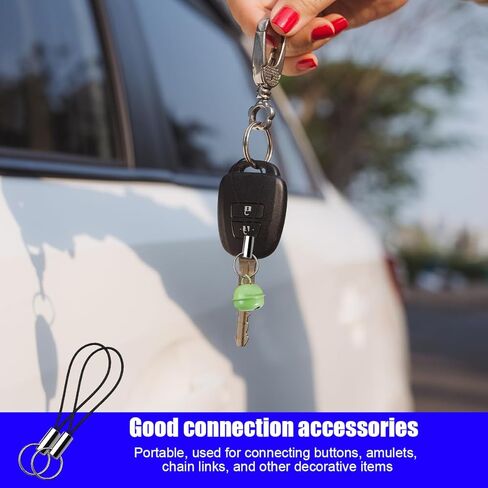 2PCS Car Key Chain, Vehicle Lanyard Keychain Strap with Loop, Wrist Automotive Keyring Accessories, Universal Fit in Saudi Arabia