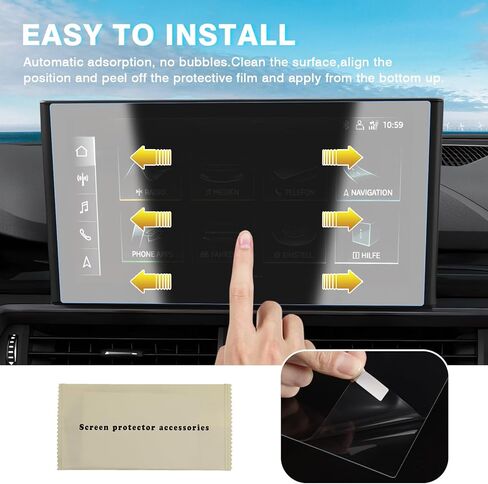 Karltys 2 Pack Screen Protector for 2021-2024 Nissan Kicks SV SR /16-24 Murano /16-24 Maxima /20-24 Versa 8-Inch Touchscreen, Anti Fingerprint Tempered Glass Protector for Nissan Kicks Accessories in Saudi Arabia