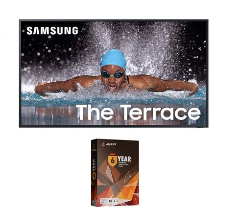 تلفزيون سامسونج QN55LST7TA The Terrace مقاس 55 بوصة المُحسّن للاستخدام الخارجي QLED 4K UHD الذكي مع ملحق حماية كهرماني لمدة عام واحد (2020) in Kuwait