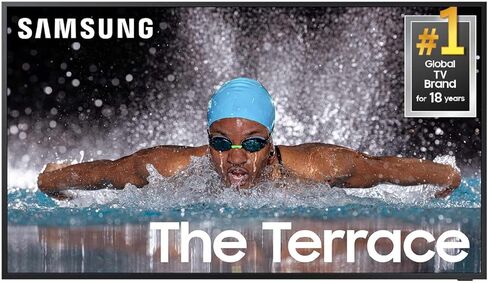 تلفزيون سامسونج QN55LST7TA The Terrace مقاس 55 بوصة المُحسّن للاستخدام الخارجي QLED 4K UHD الذكي مع ملحق حماية كهرماني لمدة عام واحد (2020) in Kuwait