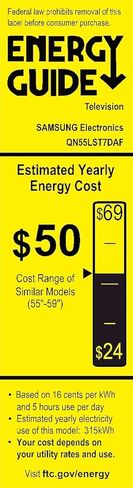 تلفزيون سامسونج QN55LST7TA The Terrace مقاس 55 بوصة المُحسّن للاستخدام الخارجي QLED 4K UHD الذكي مع ملحق حماية كهرماني لمدة عام واحد (2020) in Kuwait