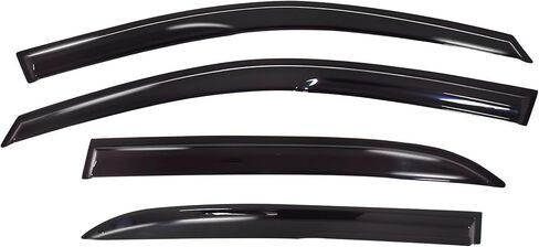 Window Visors Sun Rain Guards Window Deflectors 4PCS Replacement for Accord 4 Door Sedan 2003-2007 Black in Saudi Arabia