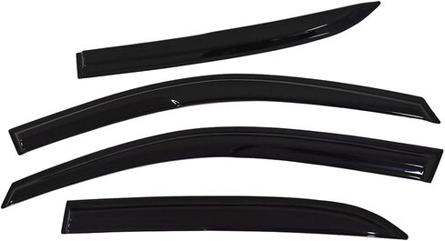 Window Visors Sun Rain Guards Window Deflectors 4PCS Replacement for Accord 4 Door Sedan 2003-2007 Black in Saudi Arabia