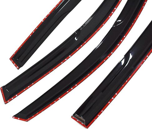 Window Visors Sun Rain Guards Window Deflectors 4PCS Replacement for Accord 4 Door Sedan 2003-2007 Black in Saudi Arabia