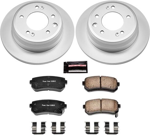 Power Stop KOE6093 Autospecialty Rear Replacement Brake Kit-OE Brake Rotors & Ceramic Brake Pads in Saudi Arabia